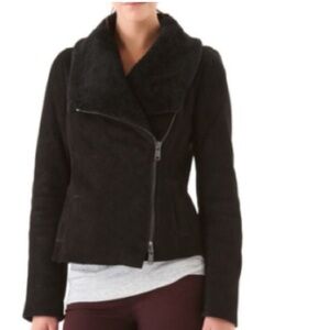 Vince 100% lamb shearling Moto jacket